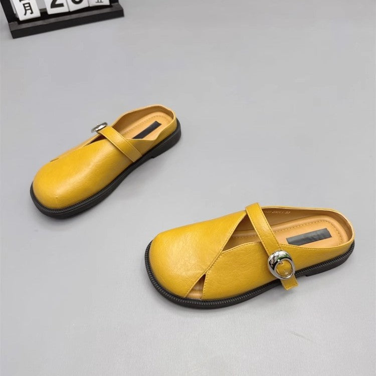 Damen bequeme Mokassins mit dekorativem Riemchen und ergonomischer Sohle R&B