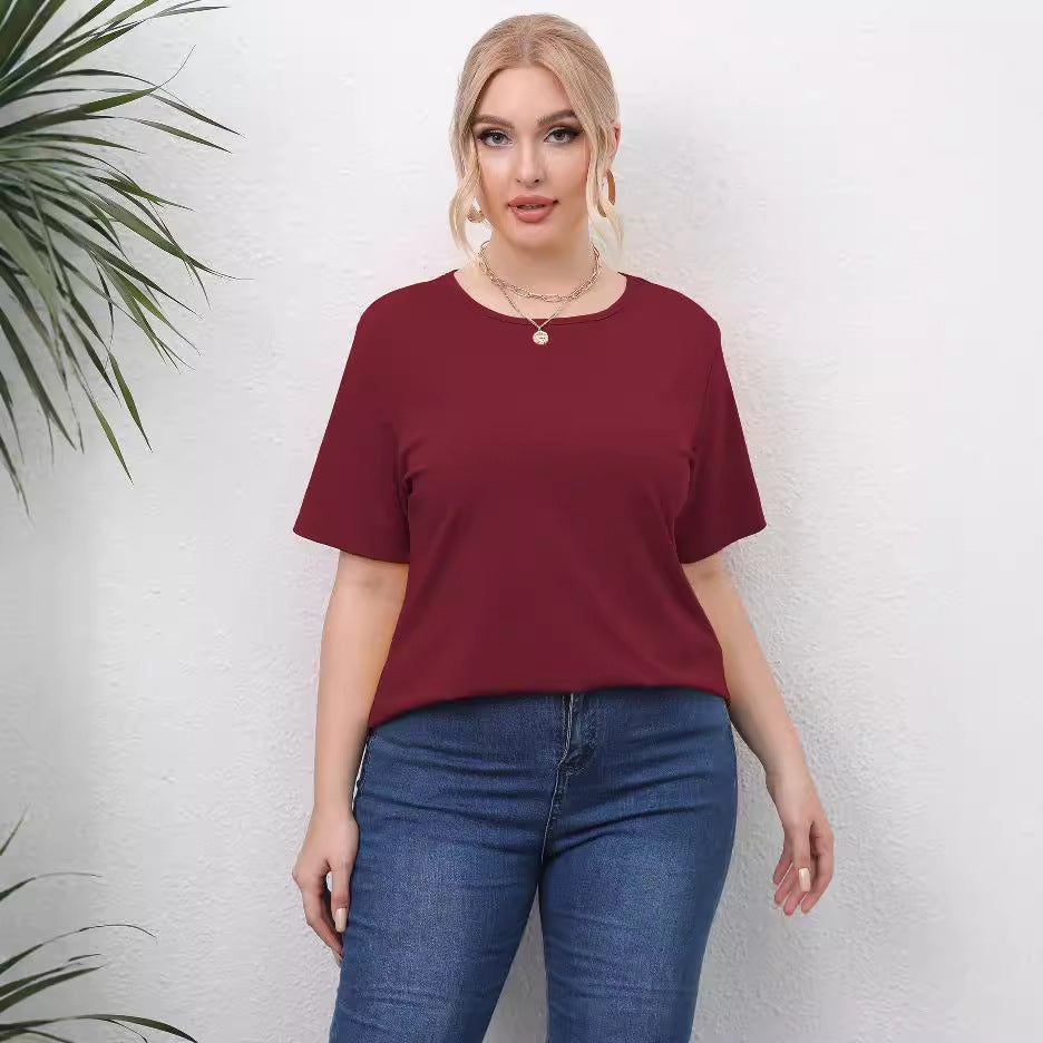Damen angesagtes T-Shirt mit kreativen Ausschnitten R&B