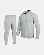 Herren Sportlicher Hoodie mit Karodetails und passtgenauen Jogginghose R&B