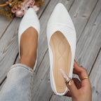 Damen Ballerinas mit kreativem Hahnentrittmuster und flexiblem Fußbett R&B