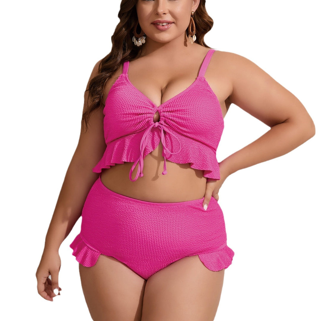 Damen Bikini-Set mit voluminösem Rüschendesign R&B