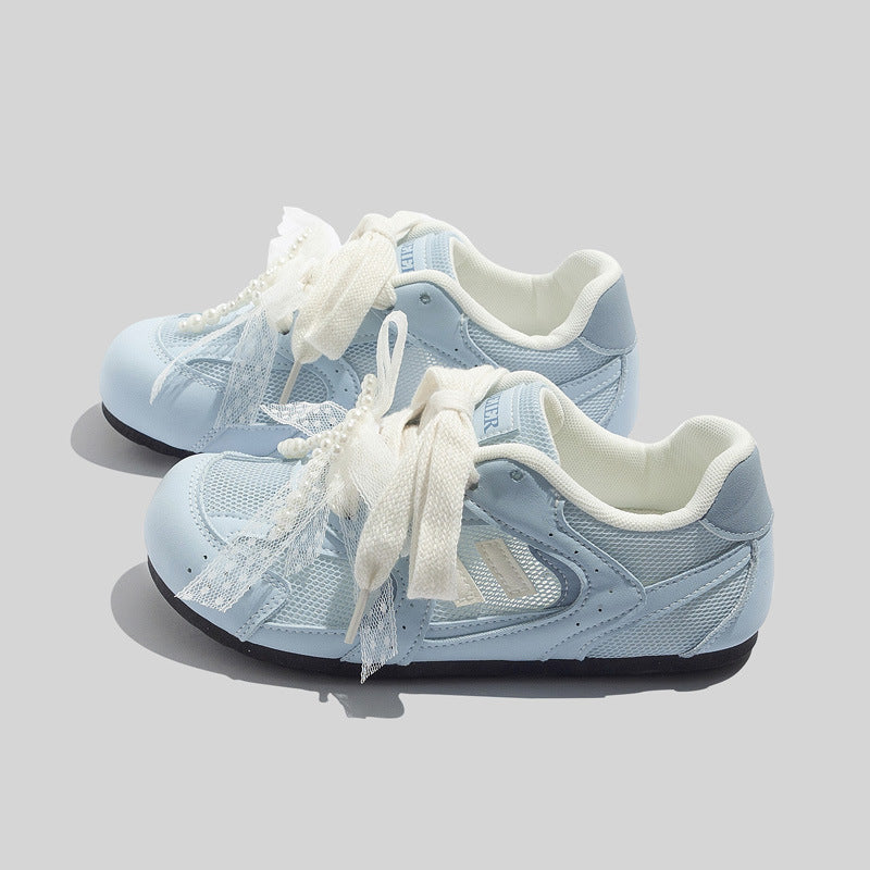 Damen Sportliche Sneakers mit innovativem Riemenanpassungssystem und atmungsaktiver Mesh-Oberfläche