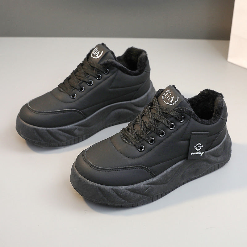 Damen modische Sneakers mit warmem Innenfutter und robuster Profilsohle R&B