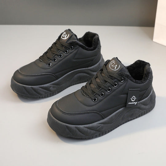 Damen modische Sneakers mit warmem Innenfutter und robuster Profilsohle R&B