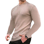 Herren Strickpullover mit modernem Strukturdesign und Rundhalsausschnitt R&B