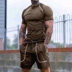 Herren Sportlicher Kurzarmanzug mit praktischem Taschendesign