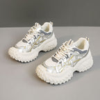 Damen Sportliche Chunky Sneakers mit atmungsaktivem Mesh-Obermaterial und dämpfender Laufsohle R&B