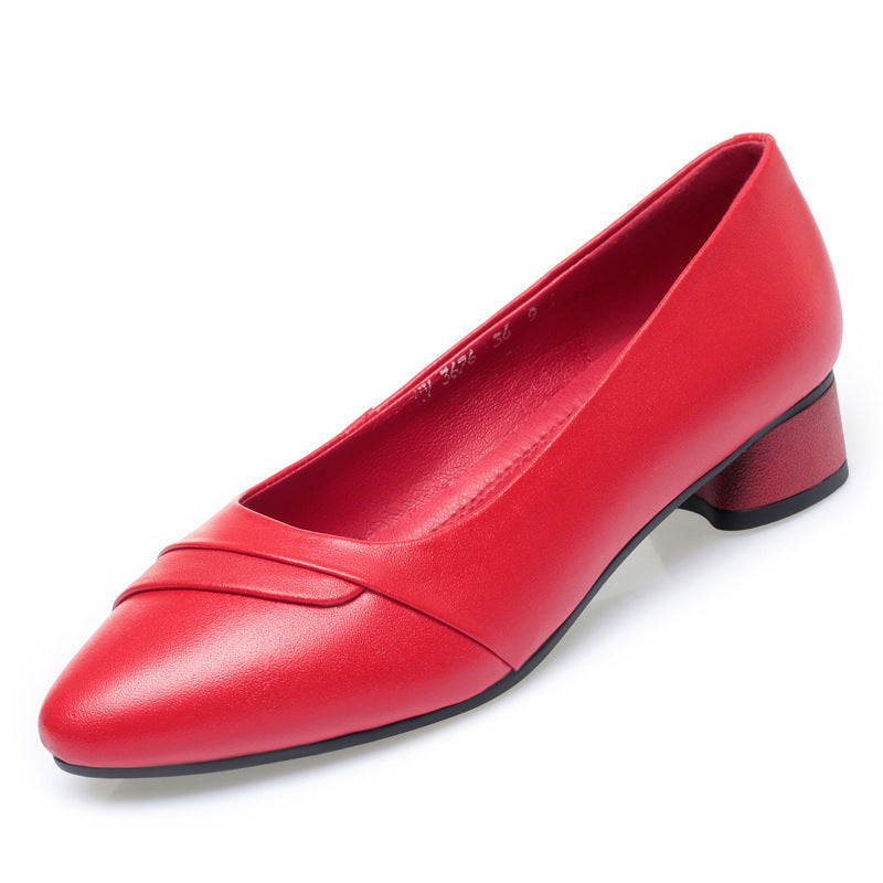 Damen Elegante Pumps mit schickem Rüschendetail und bequemem Blockabsatz R&B