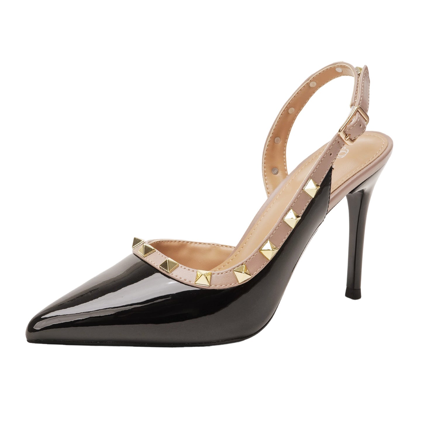 Damen Slingback-Pumps mit eleganter Stud-Applikation