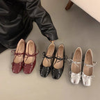 Damen elegante und bequeme Ballerinas mit dekorativem Schleifendetail R&B