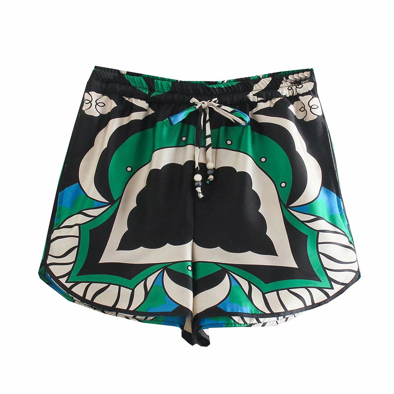 Damen lässiges Blusenset mit Shorts R&B