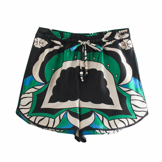Damen lässiges Blusenset mit Shorts R&B