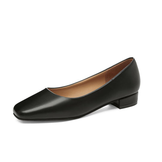 Damen elegante Ballerinas mit modischem Quadratzehen-Design R&B