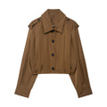 Damen lässige cropped Jacke R&B