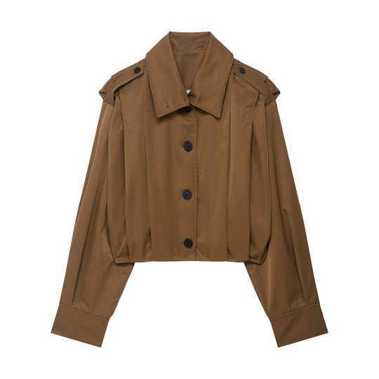 Damen lässige cropped Jacke R&B