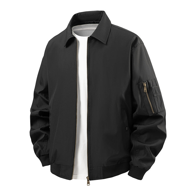 Herren sportliche Bomberjacke mit praktischen Reißverschlusstaschen R&B