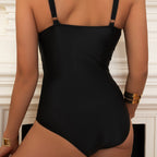 Damen Sportlicher Schwimmanzug mit grafischem Design R&B