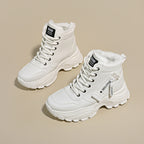 Damen modische High-Top Sneakers mit trendy Reißverschluss und komfortablem Innenfutter R&B