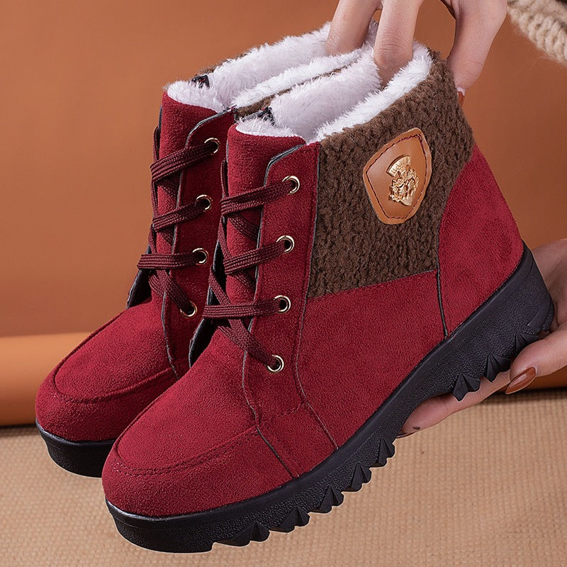 Damen Winterstiefel mit weichem Innenfutter und modischem Fleecefutter R&B