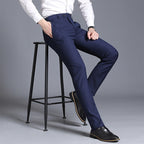 Herren elegante Slim-Fit Anzughose R&B