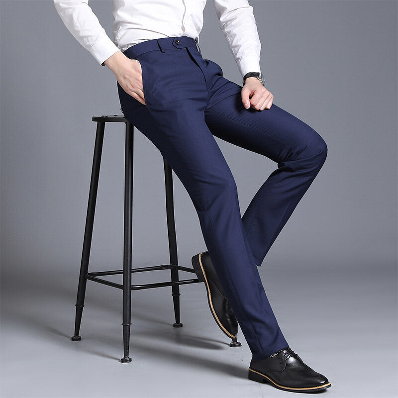 Herren elegante Slim-Fit Anzughose R&B