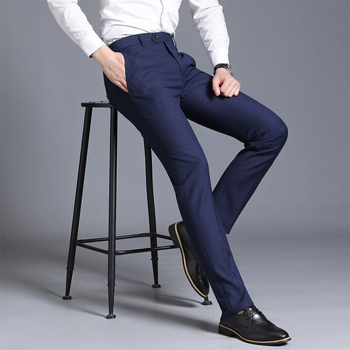 Herren elegante Slim-Fit Anzughose R&B