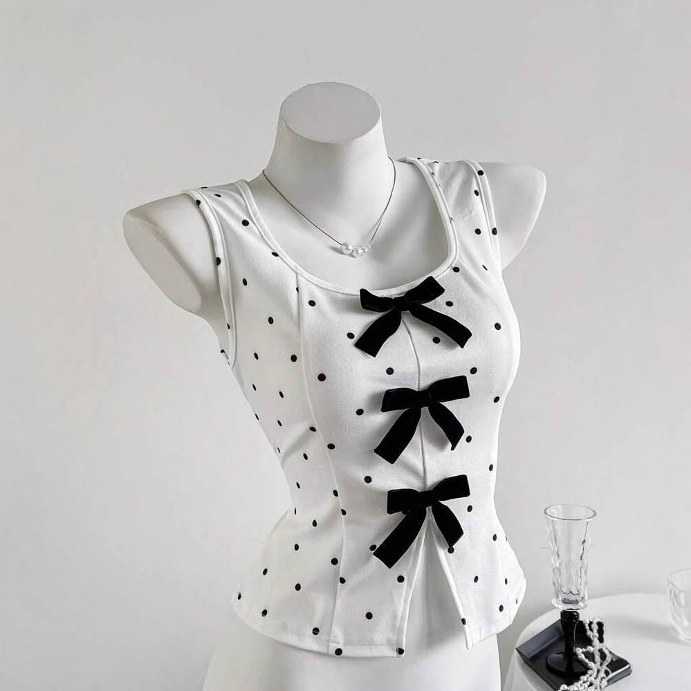 Damen Top mit Rüschendetails und Schleifen R&B