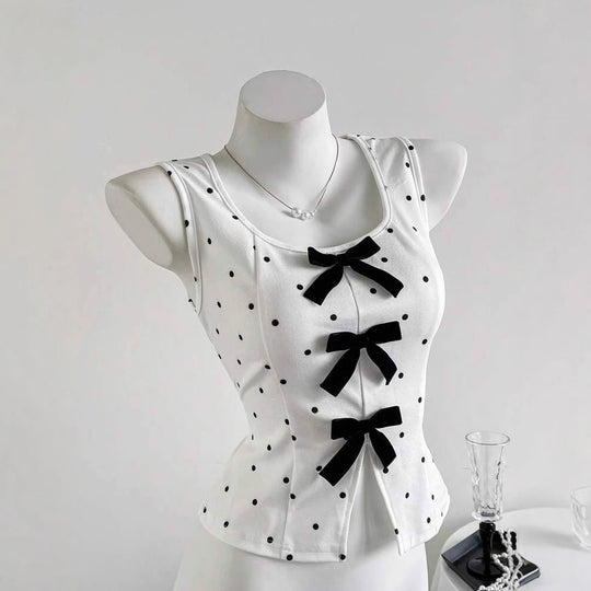 Damen Top mit Rüschendetails und Schleifen R&B