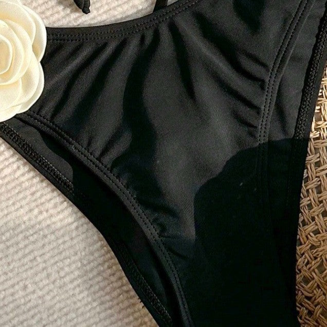 Damen Bikini mit floralem Rüschendetail R&B