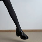 Damen elegante Loafers mit dekorativen Schnallen und komfortablem Absatz R&B
