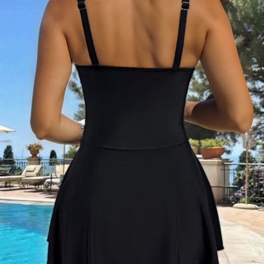 Damen Bademode mit verstellbaren Trägern und Raffung R&B