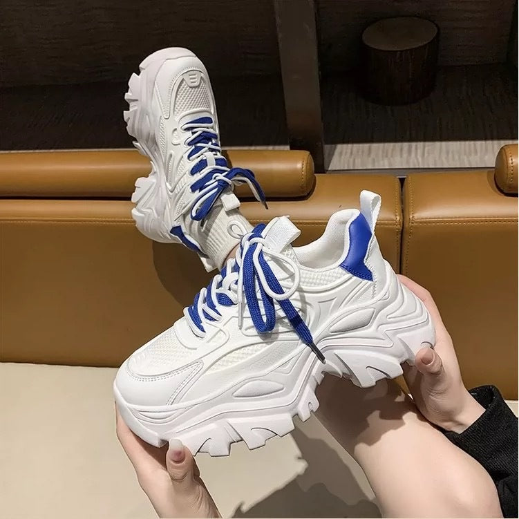 Damen Sportliche Chunky Sneakers mit strapazierfähigem Obermaterial und trendigem Design R&B