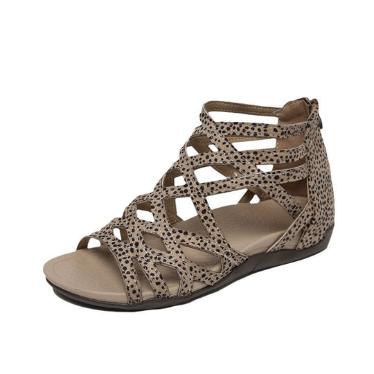 Damen Schnürsandalen mit elegantem Kreuzdesign R&B