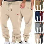 Herren nan komfortable Jogginghose aus hochwertiger Baumwollmischung mit elastischem Bund Kordelzug und Bündchen R&B