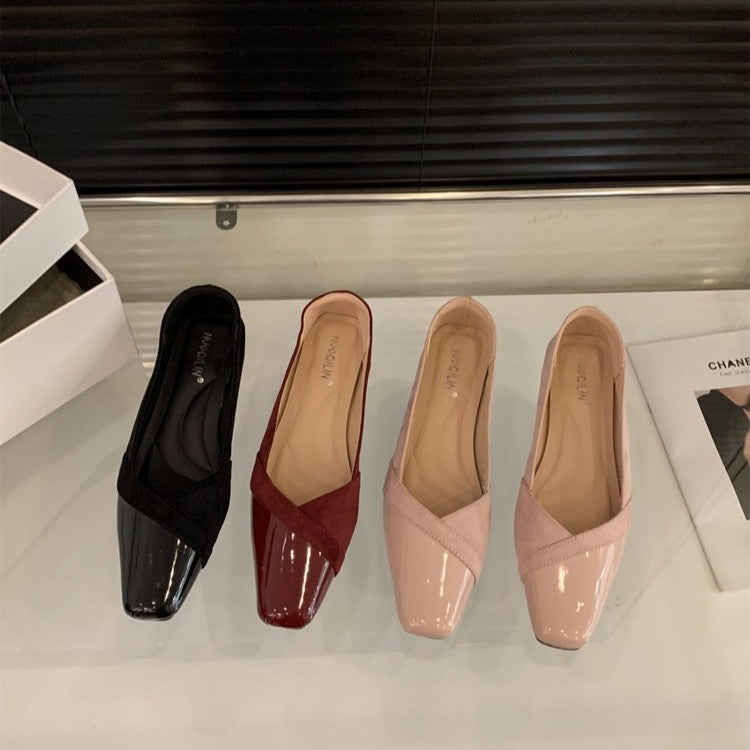 Damen elegante Slingback-Pumps mit modischem Glanz und komfortablem Fußbett R&B