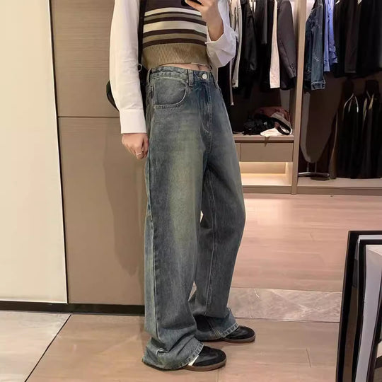 Damen Weite Jeansjacke im lässigen Oversized-Schnitt mit modischem Detail R&B