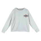 Damen lässiger Oversized-Pullover mit modischem Logo und angenehm weichem Innenfutter