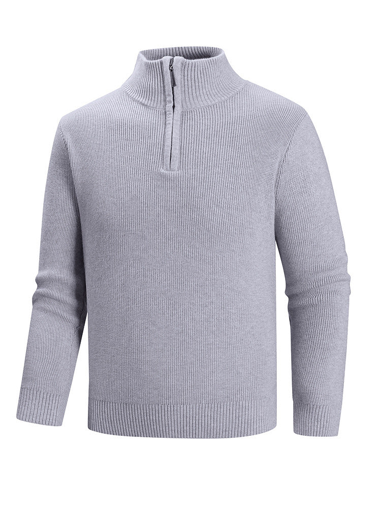 Herren Strickpullover mit hohem Kragen R&B