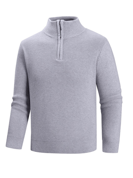 Herren Strickpullover mit hohem Kragen R&B
