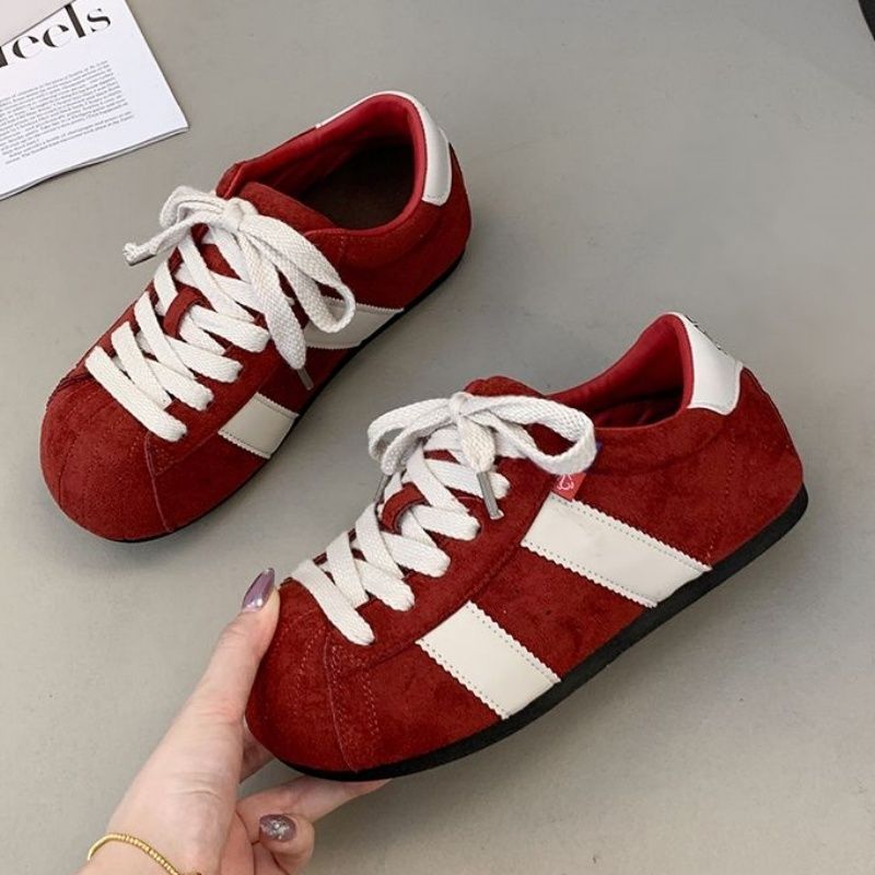 Damen Komfortable Sneaker aus hochwertigem Wildleder mit klassischem Design