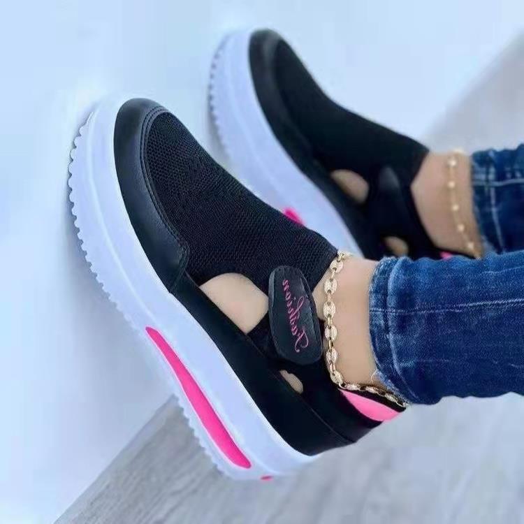 Damen atmungsaktive Sneaker mit luftigen Einsätzen R&B