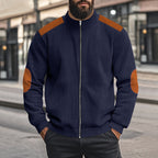 Herren Sportliche Jacke mit Reißverschluss und modischen Akzenten R&B