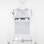 Damen Sportliches Crop-Top R&B