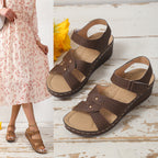 Damen Komfortable und elegante Keil-Sandalen R&B