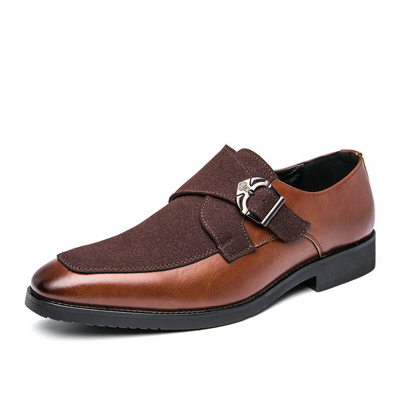Herren elegante Mokassins mit modischer Schnalle R&B
