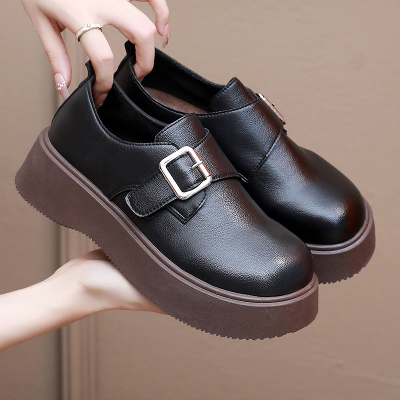 Damen Modische Schnürschuhe mit trendiger Schnallen-Optik R&B