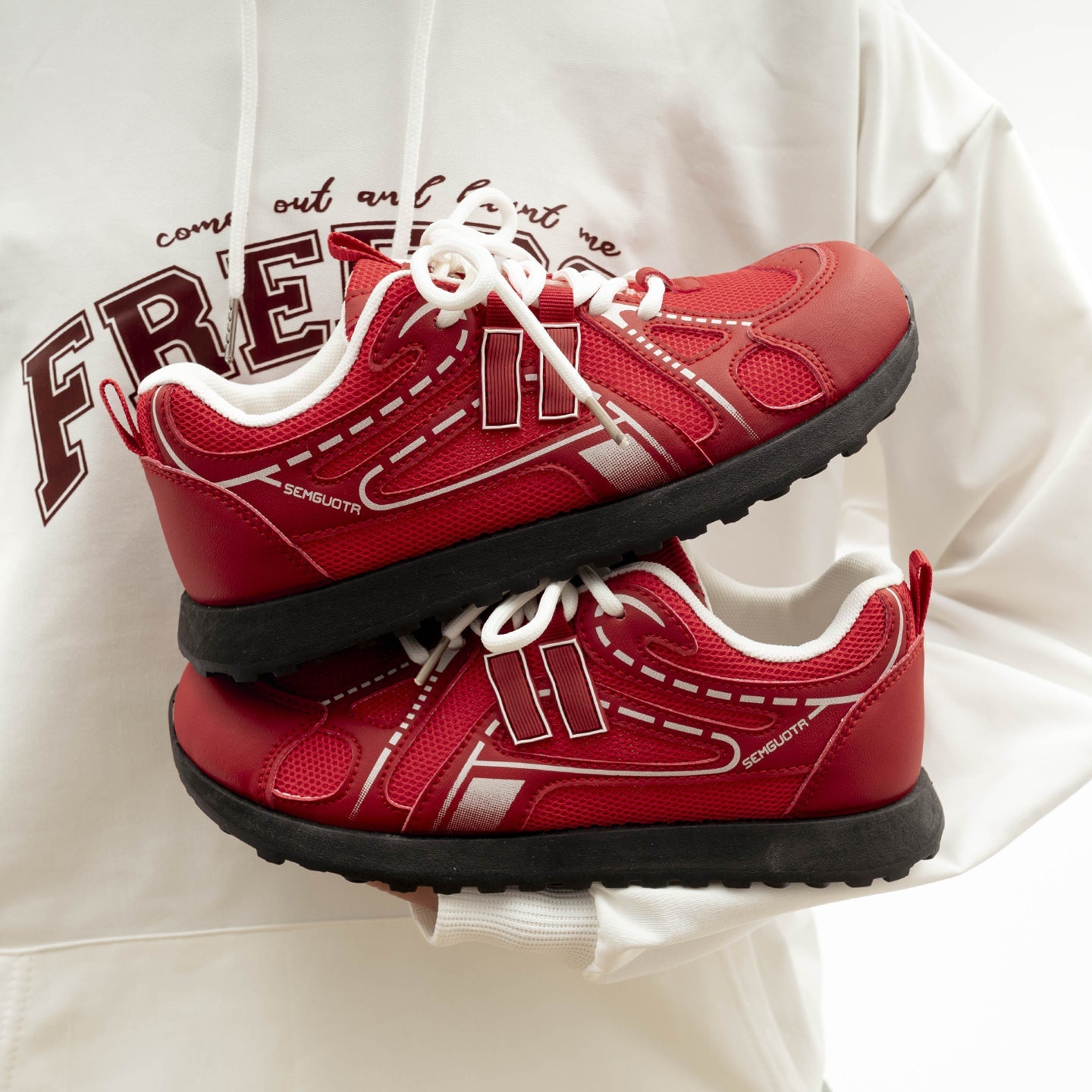 Damen Sportliche Freizeitschuhe mit rutschfester Sohle und atmungsaktivem Mesh-