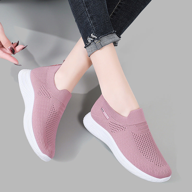 Damen Slip-On Freizeitschuhe mit atmungsaktivem Obermaterial und rutschfester Sohle R&B