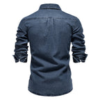 Herren Jeanshemd