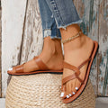 Damen Freizeitsandalen mit geflochtenem Riemen-Design und ergonomischer Sohle R&B